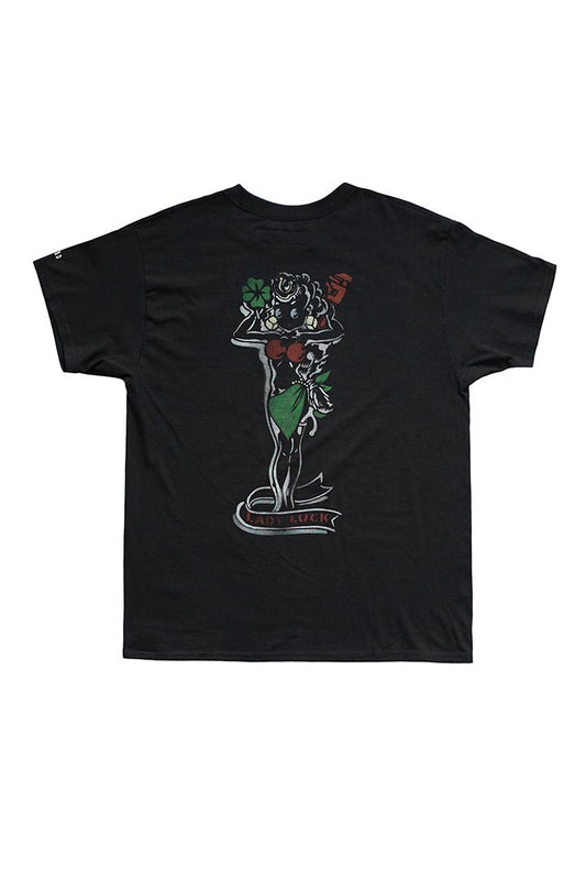 BILLBOARD - PRINT T-SHIRTS "LADY LUCK" - BLACK