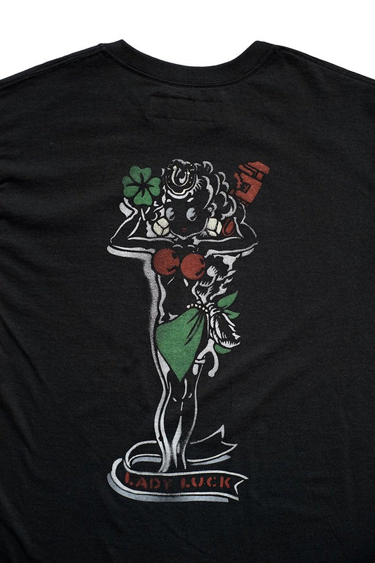 BILLBOARD - PRINT T-SHIRTS "LADY LUCK" - BLACK