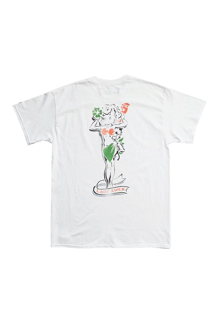 BILLBOARD - PRINT T-SHIRTS "LADY LUCK" - WHITE