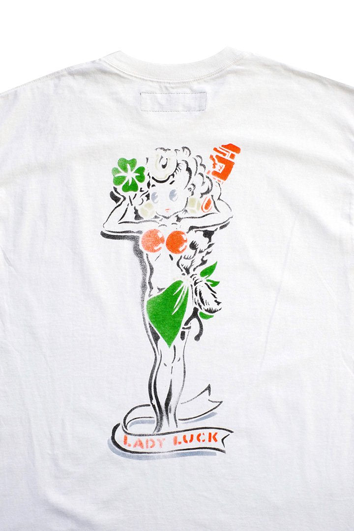 BILLBOARD - PRINT T-SHIRTS "LADY LUCK" - WHITE