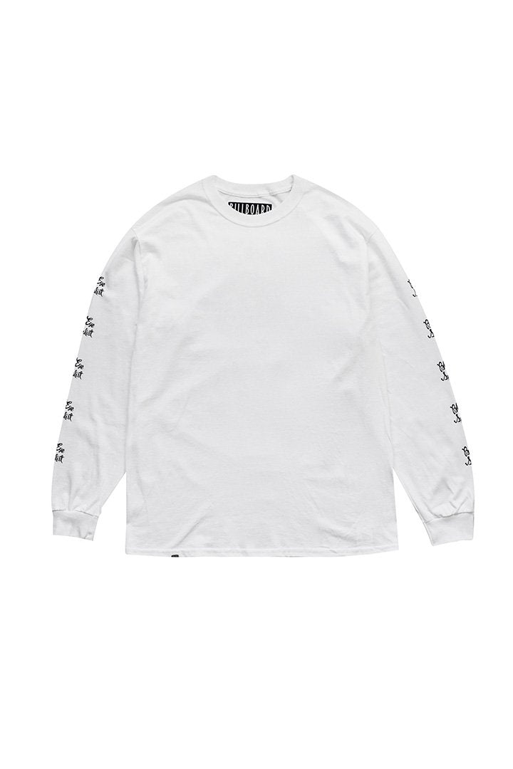 BILLBOARD - LONG SLEEVES T-SHIRTS "BLACK EYE SPECIALIST" - WHITE