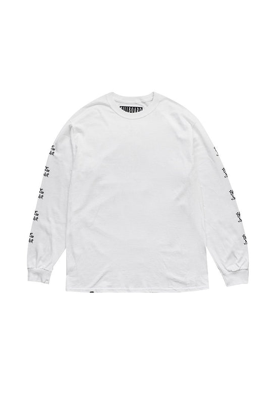 BILLBOARD - LONG SLEEVES T-SHIRTS "BLACK EYE SPECIALIST" - WHITE