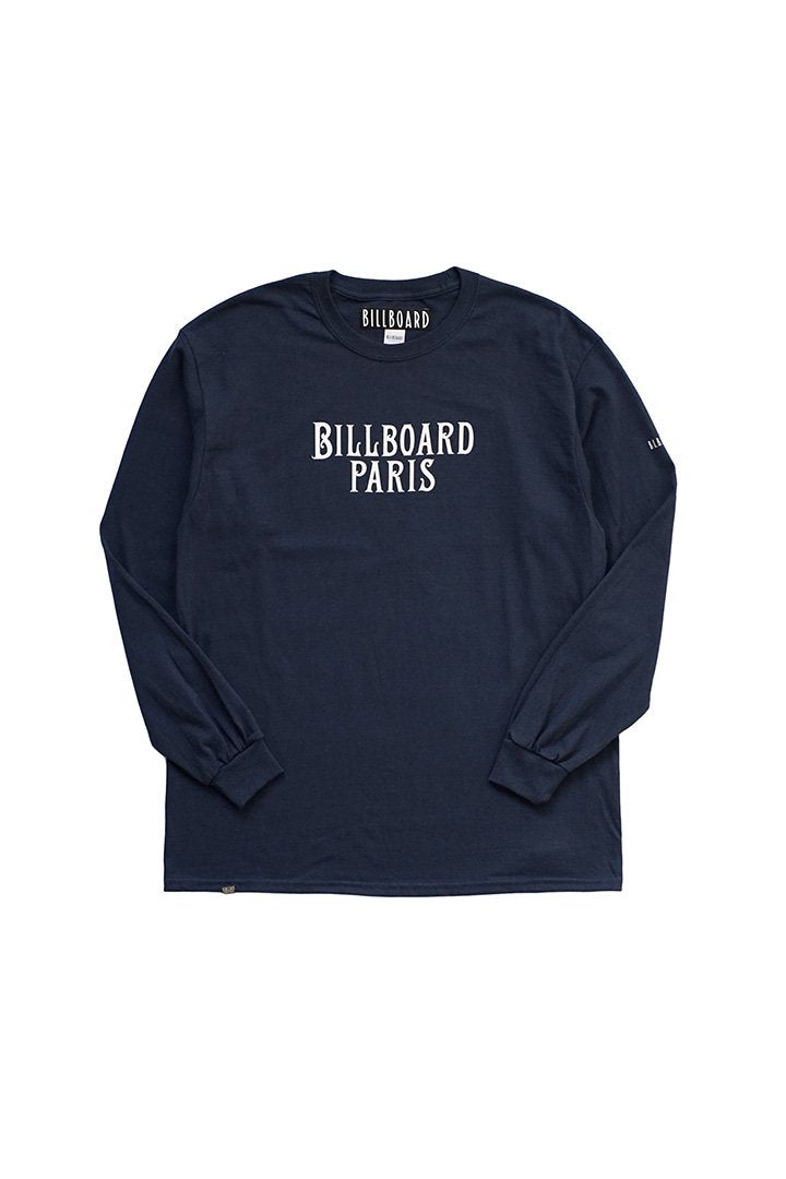 BILLBOARD - LONG SLEEVES T-SHIRTS "PARIS" - NAVY