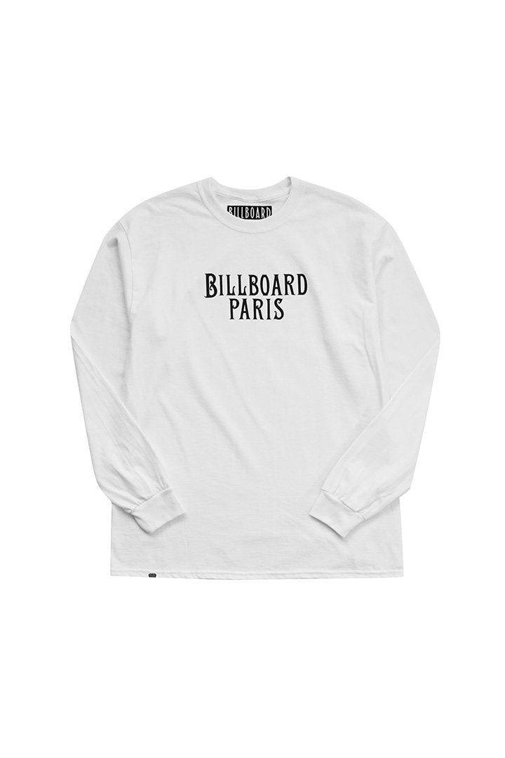 BILLBOARD - LONG SLEEVES T-SHIRTS "PARIS" - WHITE