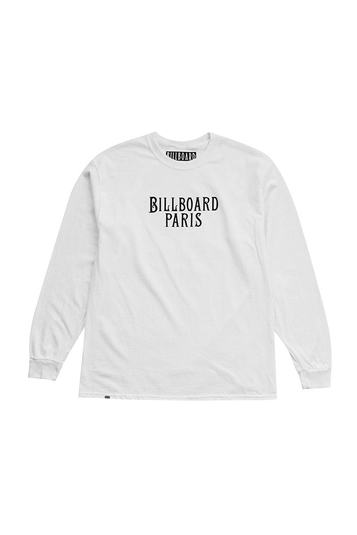 BILLBOARD - LONG SLEEVES T-SHIRTS "PARIS" - WHITE