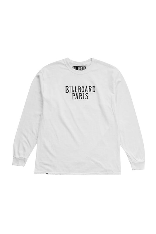 BILLBOARD - LONG SLEEVES T-SHIRTS "PARIS" - WHITE