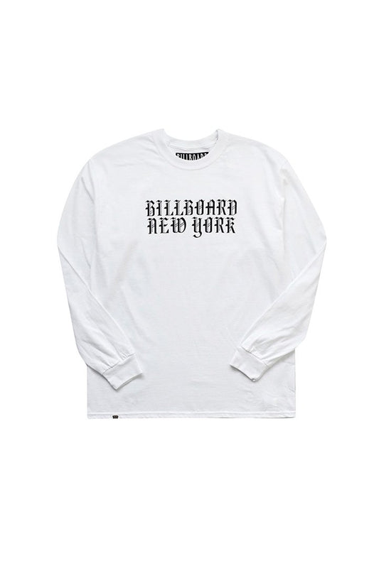 BILLBOARD - LONG SLEEVES T-SHIRTS "NEW YORK" - WHITE