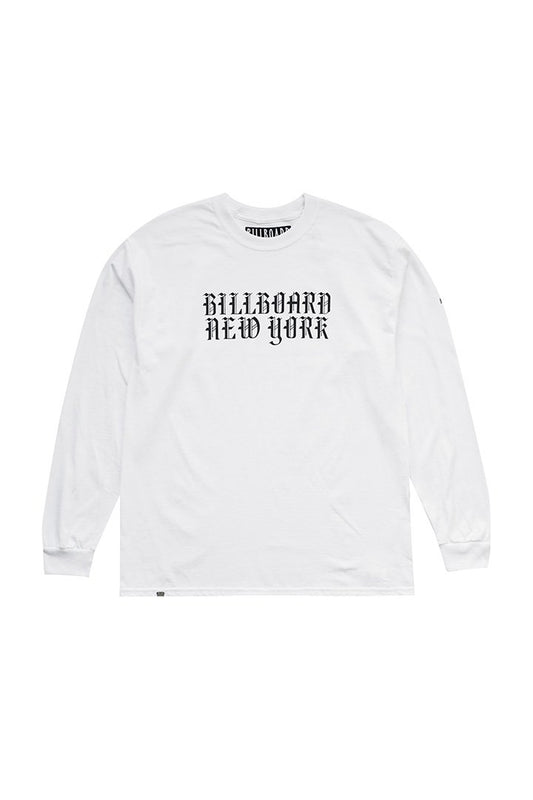 BILLBOARD - LONG SLEEVES T-SHIRTS "NEW YORK" - WHITE