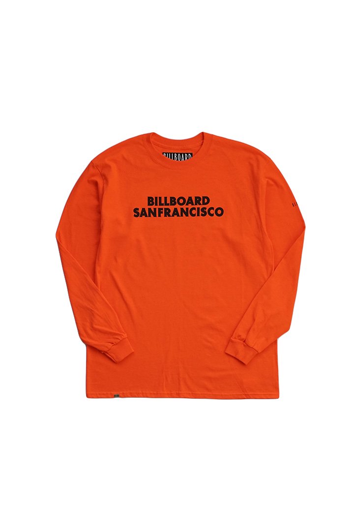 BILLBOARD - LONG SLEEVES T-SHIRTS "SAN FRANCISCO" - ORANGE