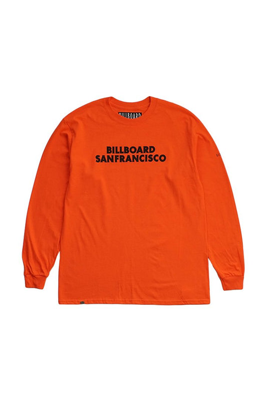 BILLBOARD - LONG SLEEVES T-SHIRTS "SAN FRANCISCO" - ORANGE