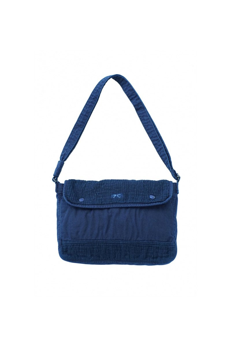 Porter Classic - SASHIKO LIGHT SHOULDER BAG (M) - NEW BLUE