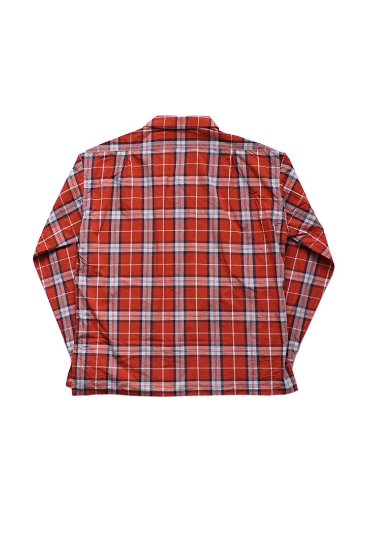 Nigel Cabourn - OPEN COLLARED SHIRT - RED