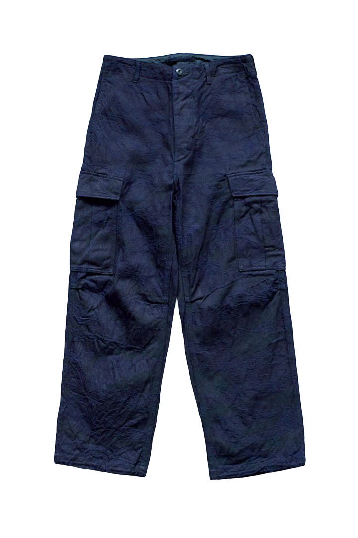 Nigel Cabourn - JUNGLE FATIGUE TROUSER TIGERSTRIPE - INDIGO