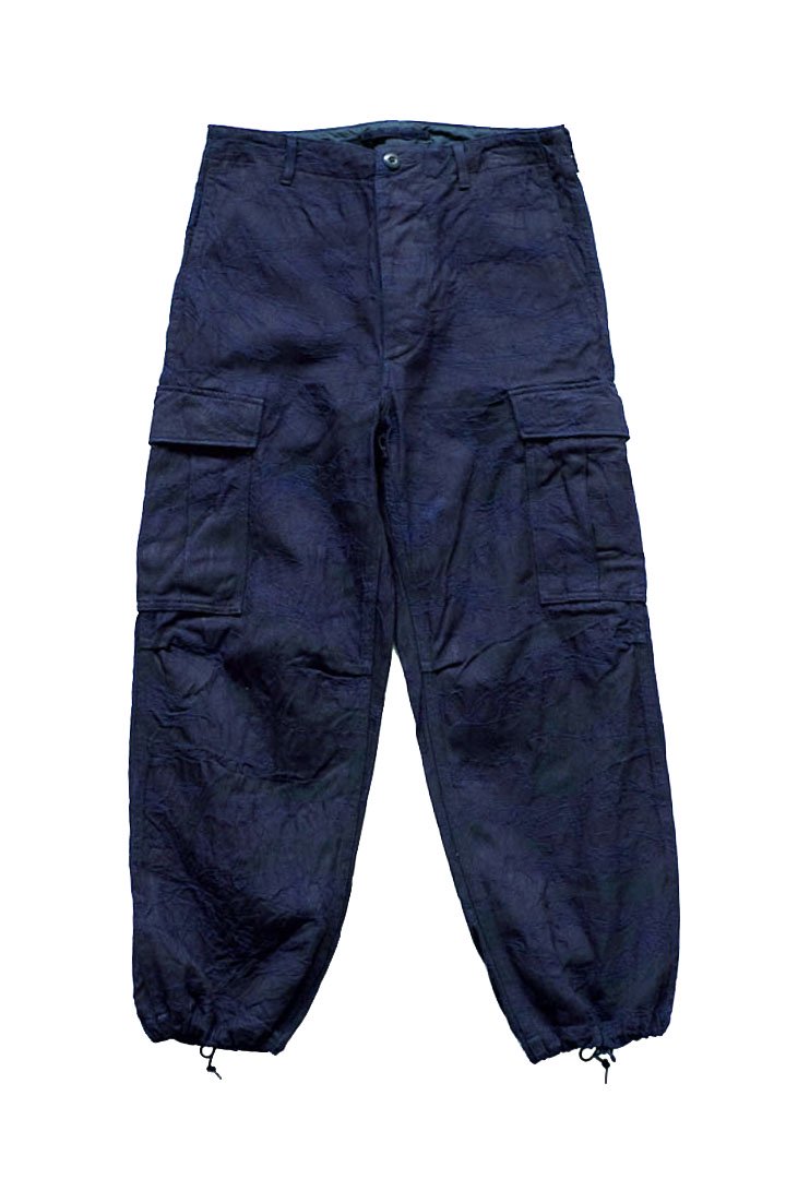 Nigel Cabourn - JUNGLE FATIGUE TROUSER TIGERSTRIPE - INDIGO