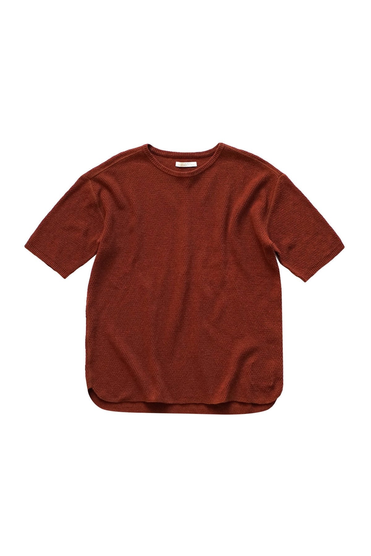 OLD JOE ★★★ - EXCLUSIVE HONEYCOMB WUFFLE SWEATER S/S - COPPER