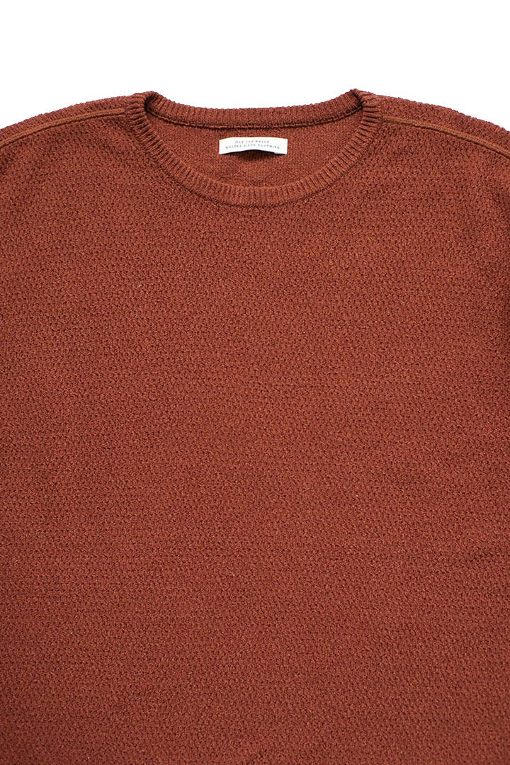 OLD JOE ★★★ - EXCLUSIVE HONEYCOMB WUFFLE SWEATER S/S - COPPER