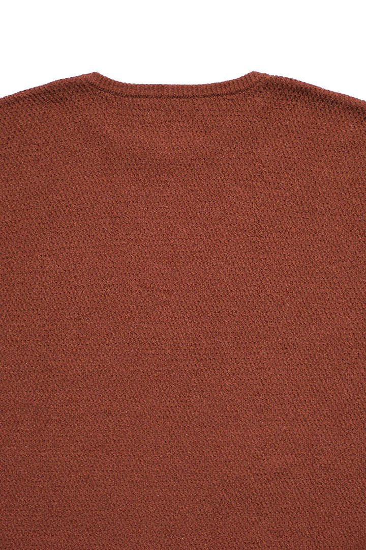 OLD JOE ★★★ - EXCLUSIVE HONEYCOMB WUFFLE SWEATER S/S - COPPER