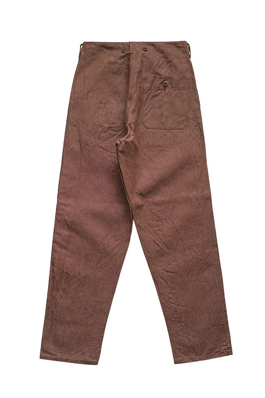 Nigel Cabourn - BATTLE DRESS PANT C/L DENIM - BROWN