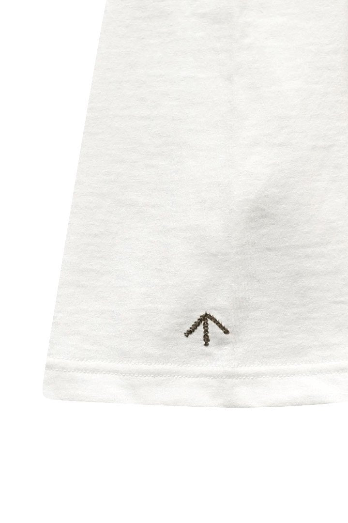 Nigel Cabourn woman - WIDE SILHOUETTE T-SHIRT- WHITE