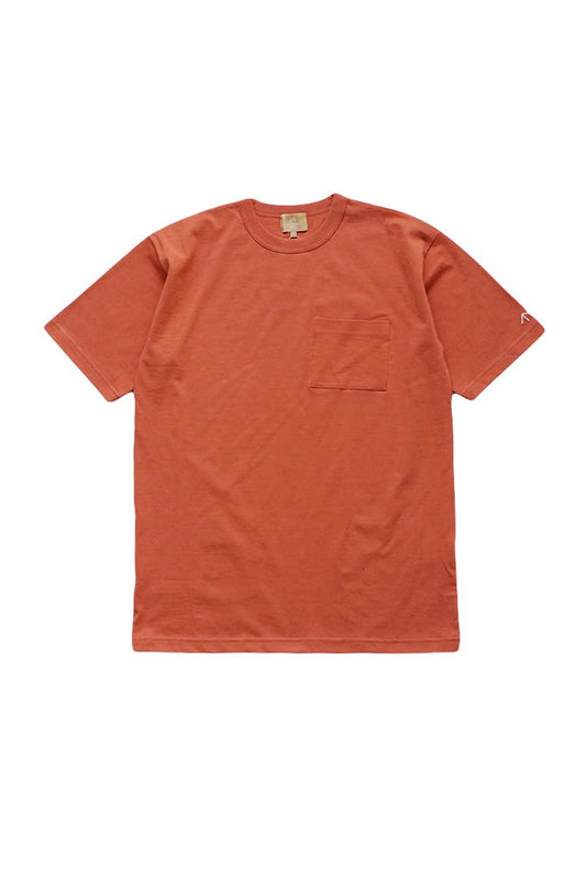 Nigel Cabourn woman - WIDE SILHOUETTE T-SHIRT- ORANGE