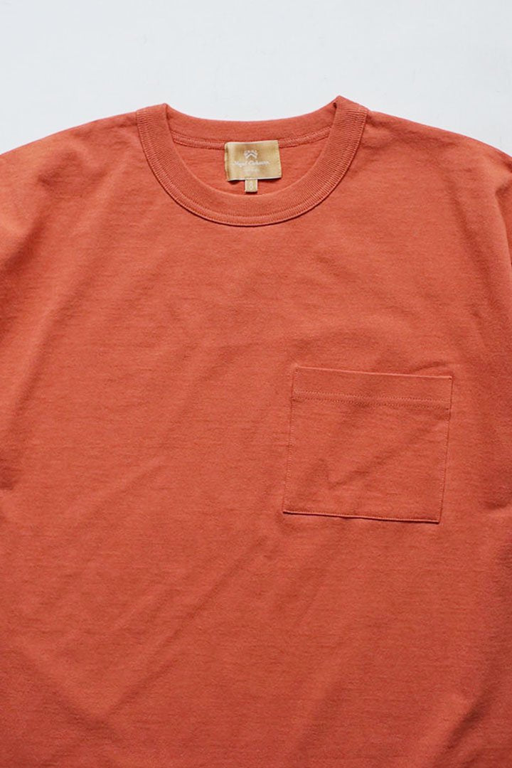 Nigel Cabourn woman - WIDE SILHOUETTE T-SHIRT- ORANGE