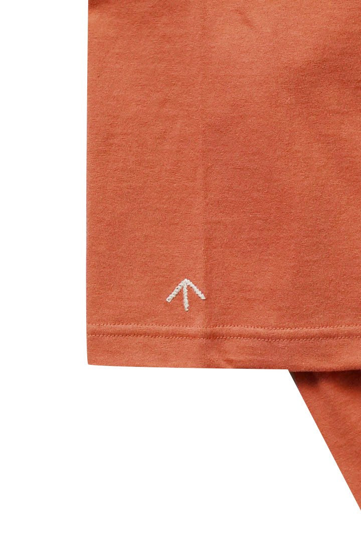 Nigel Cabourn woman - WIDE SILHOUETTE T-SHIRT- ORANGE