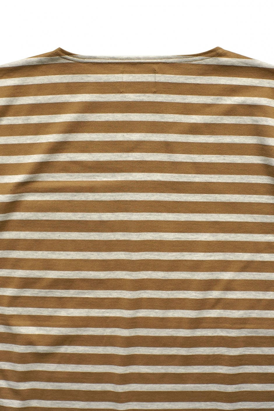 Nigel Cabourn woman - WIDE SILHOUETTE T-SHIRT STRIPE - CAMEL