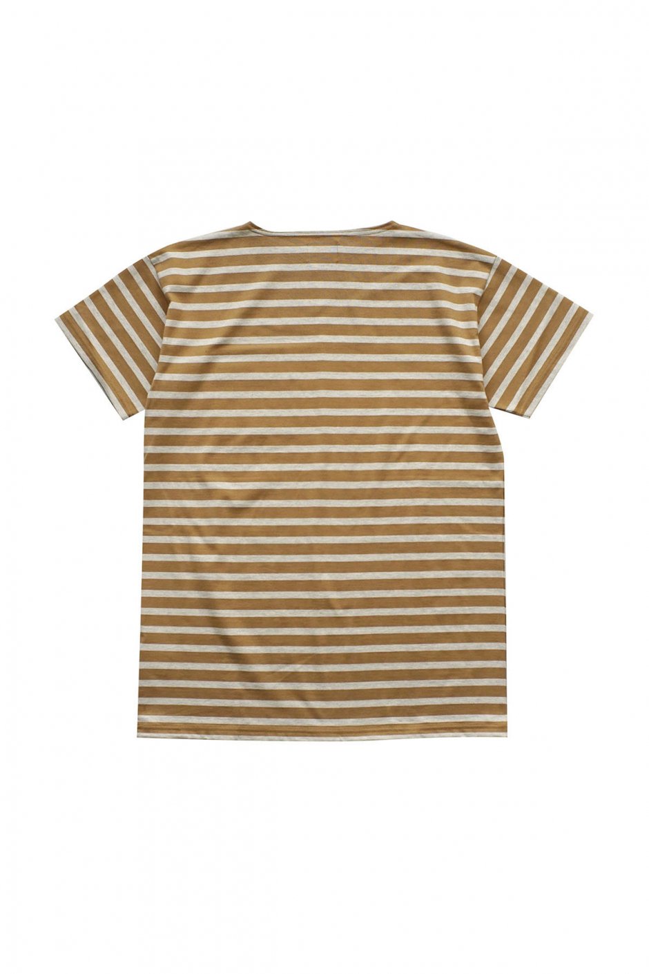 Nigel Cabourn woman - WIDE SILHOUETTE T-SHIRT STRIPE - CAMEL