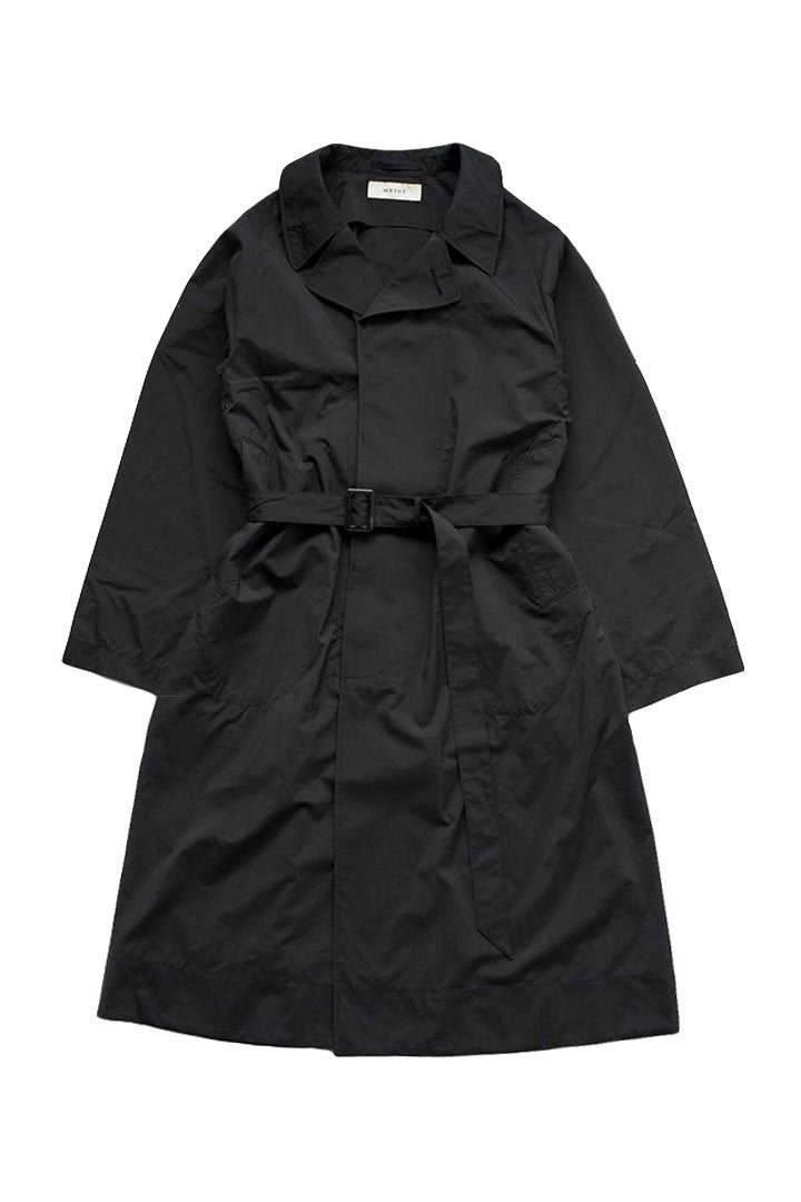 WRYHT - BELTED RIDING COAT - GRAPHITE