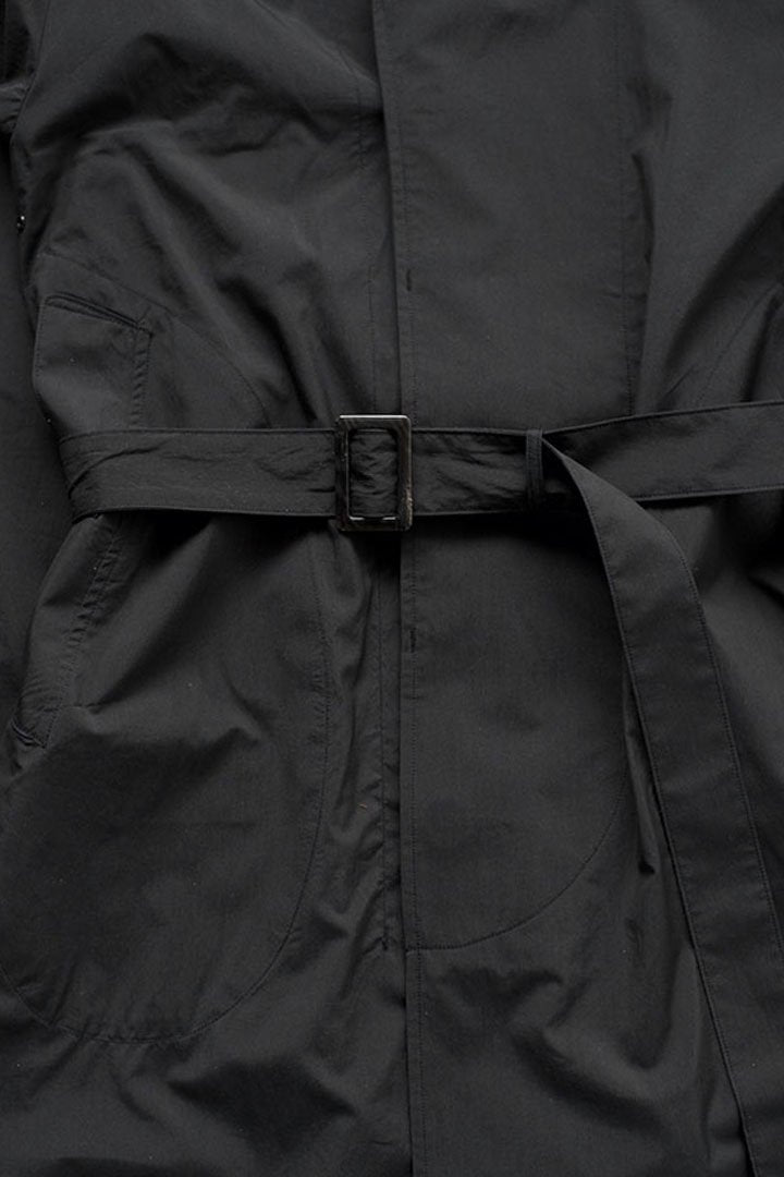 WRYHT - BELTED RIDING COAT - GRAPHITE