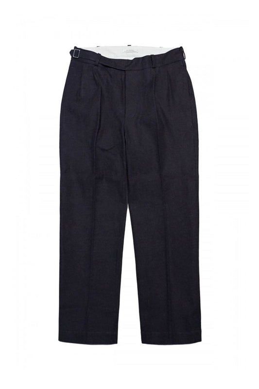 OLD JOE - SIDE BUCKLE GRUKHA TROUSER - BLACK INDIGO