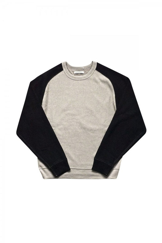 OLD JOE - TWO-TONE CREW SWEAT SHIRTS - MIST x BLACK