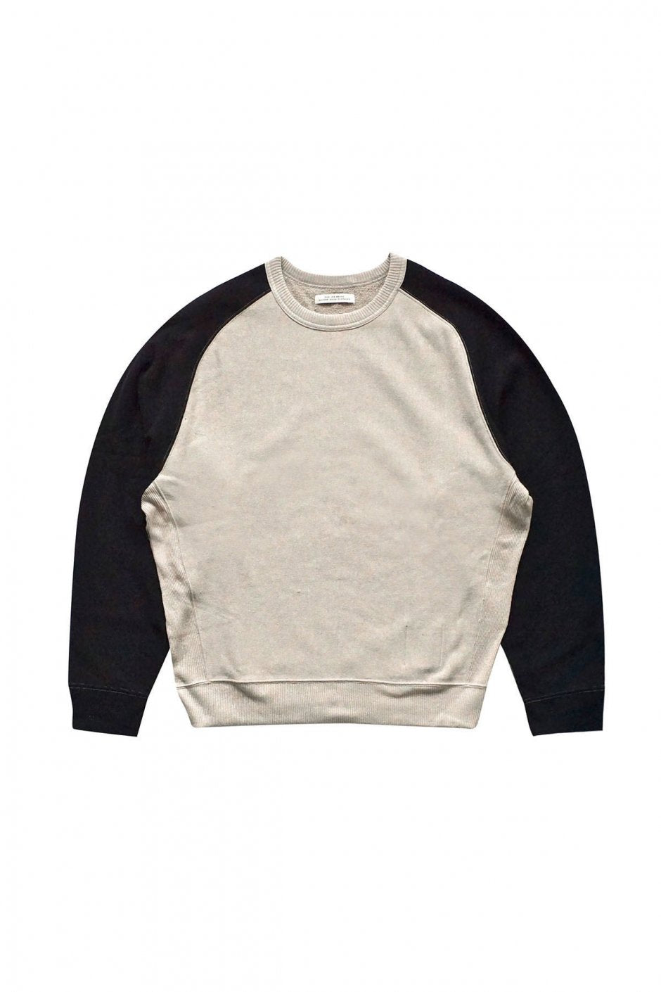 OLD JOE - TWO-TONE CREW SWEAT SHIRTS - MIST x BLACK