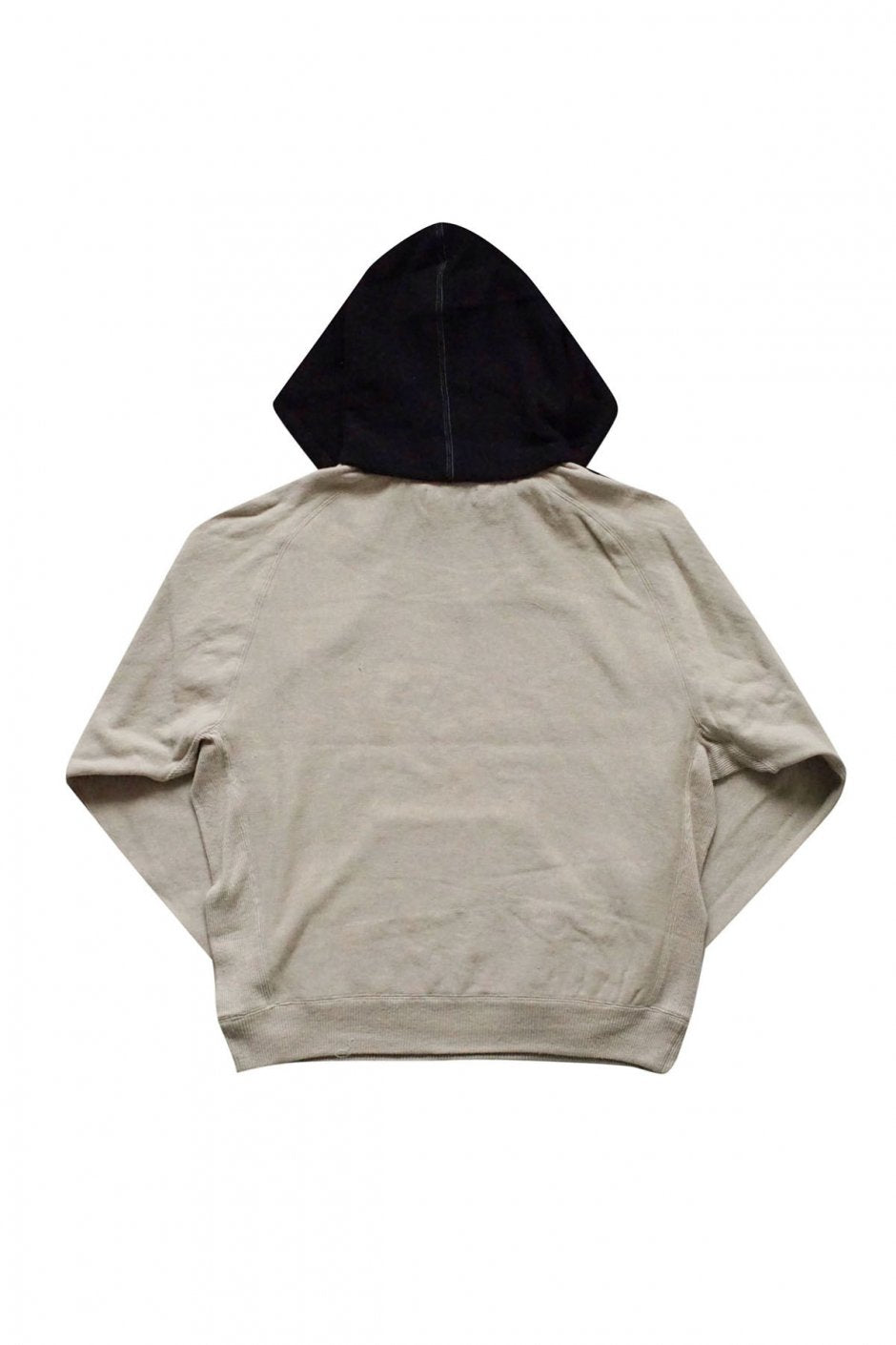 OLD JOE - TWO-TONE CREW SWEAT HOODIE - MIST x BLACK