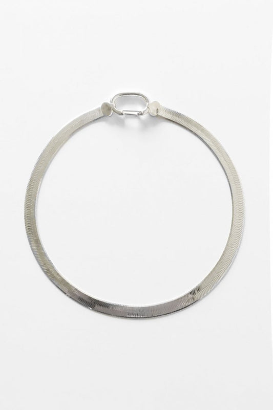 8UEDE - DRAW CHOKER(L)SILVER