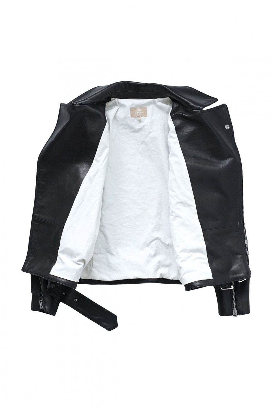 Nigel Cabourn woman - MORTORCYCLE LEATHER JACKET - BLACK