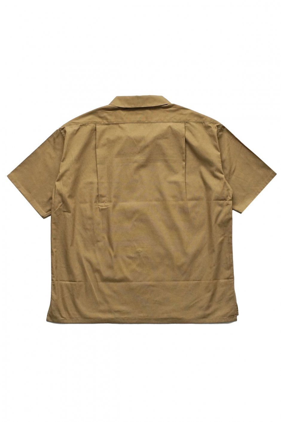 Nigel Cabourn - OPEN COLLARED WIDE SHIRT - KHAKI