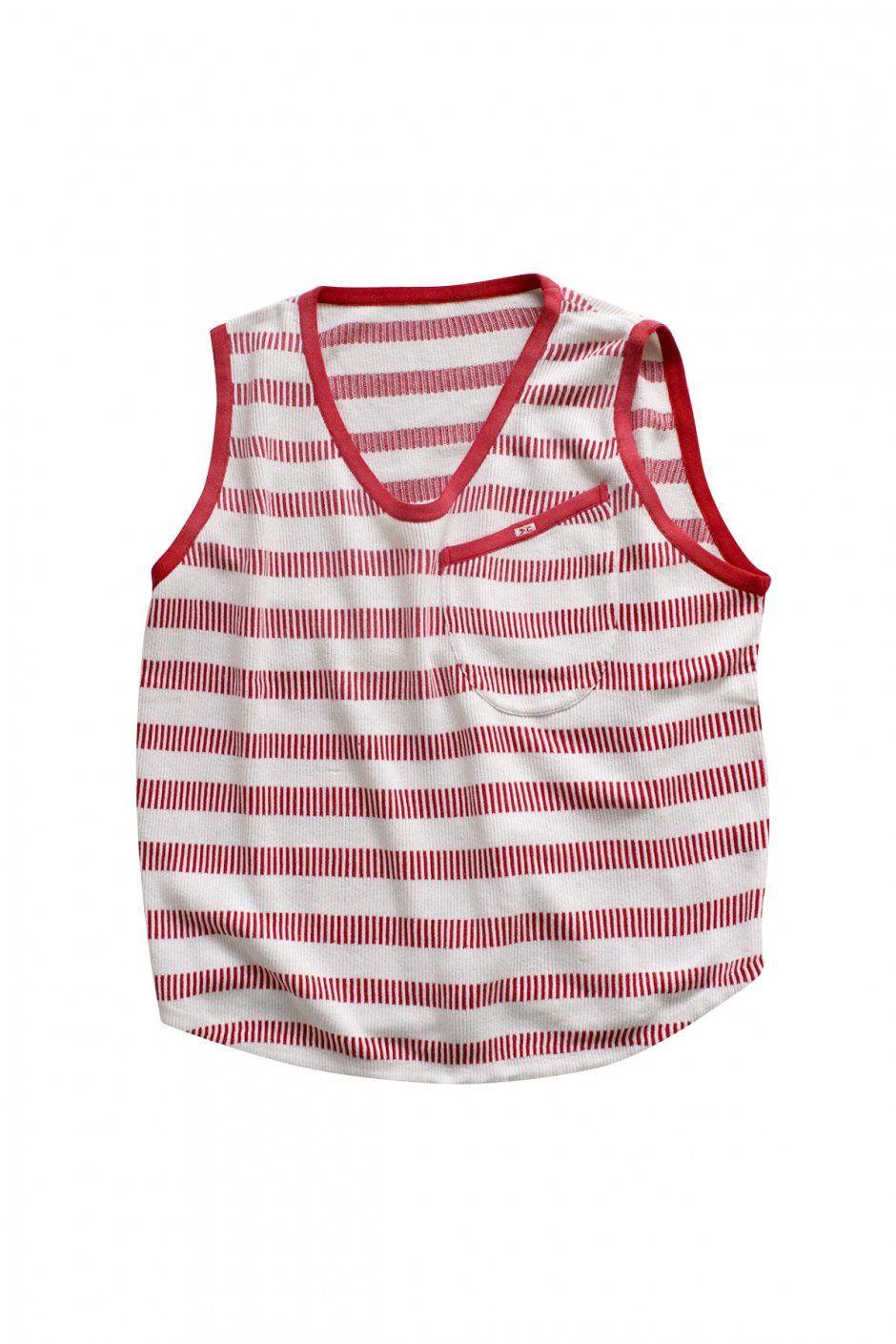 Porter Classic - BORDER KNIT VEST - RED