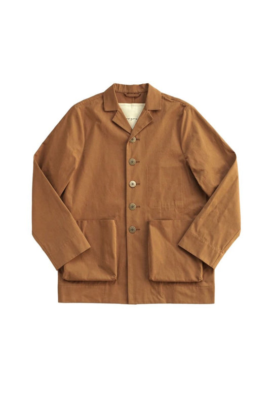 toogood - THE PHOTOGRAPHER JACKET - PLAIN COTTON - BOX BROWN