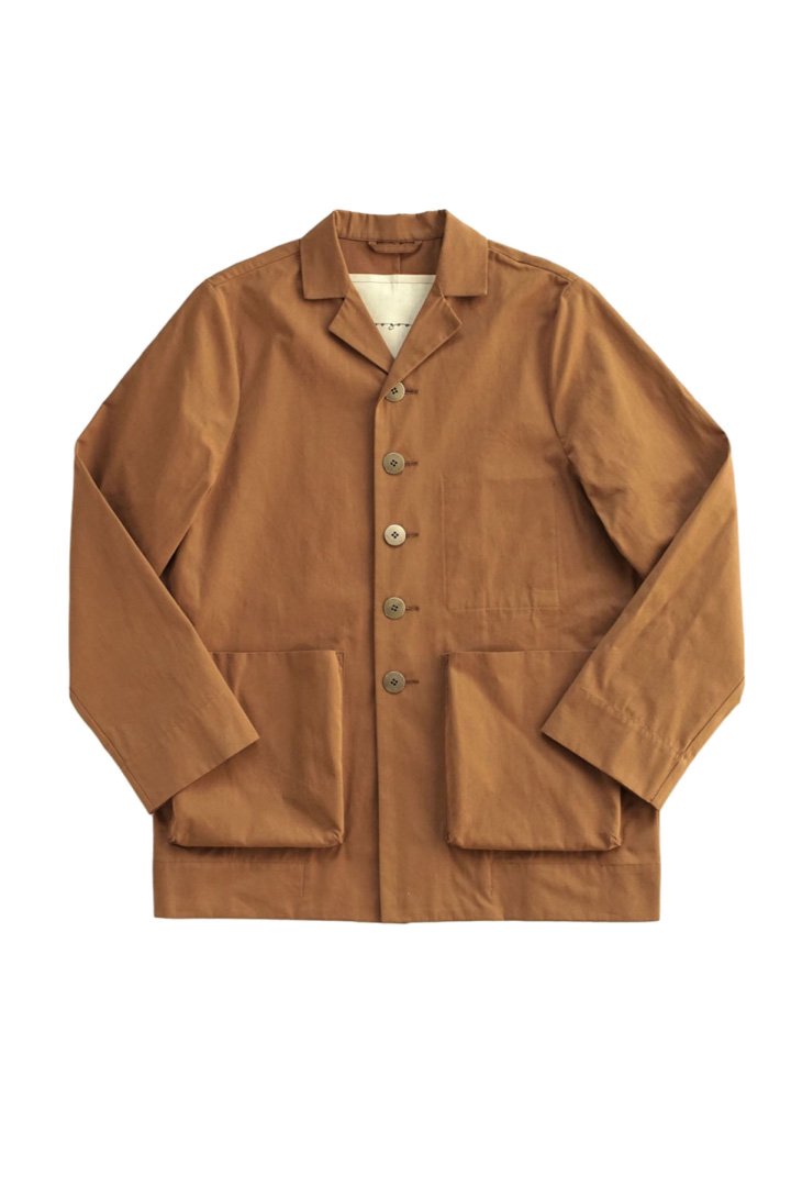 toogood - THE PHOTOGRAPHER JACKET - PLAIN COTTON - BOX BROWN