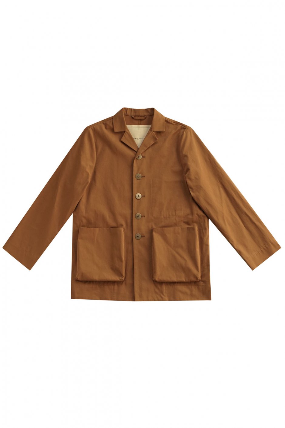 toogood - THE PHOTOGRAPHER JACKET - PLAIN COTTON - BOX BROWN