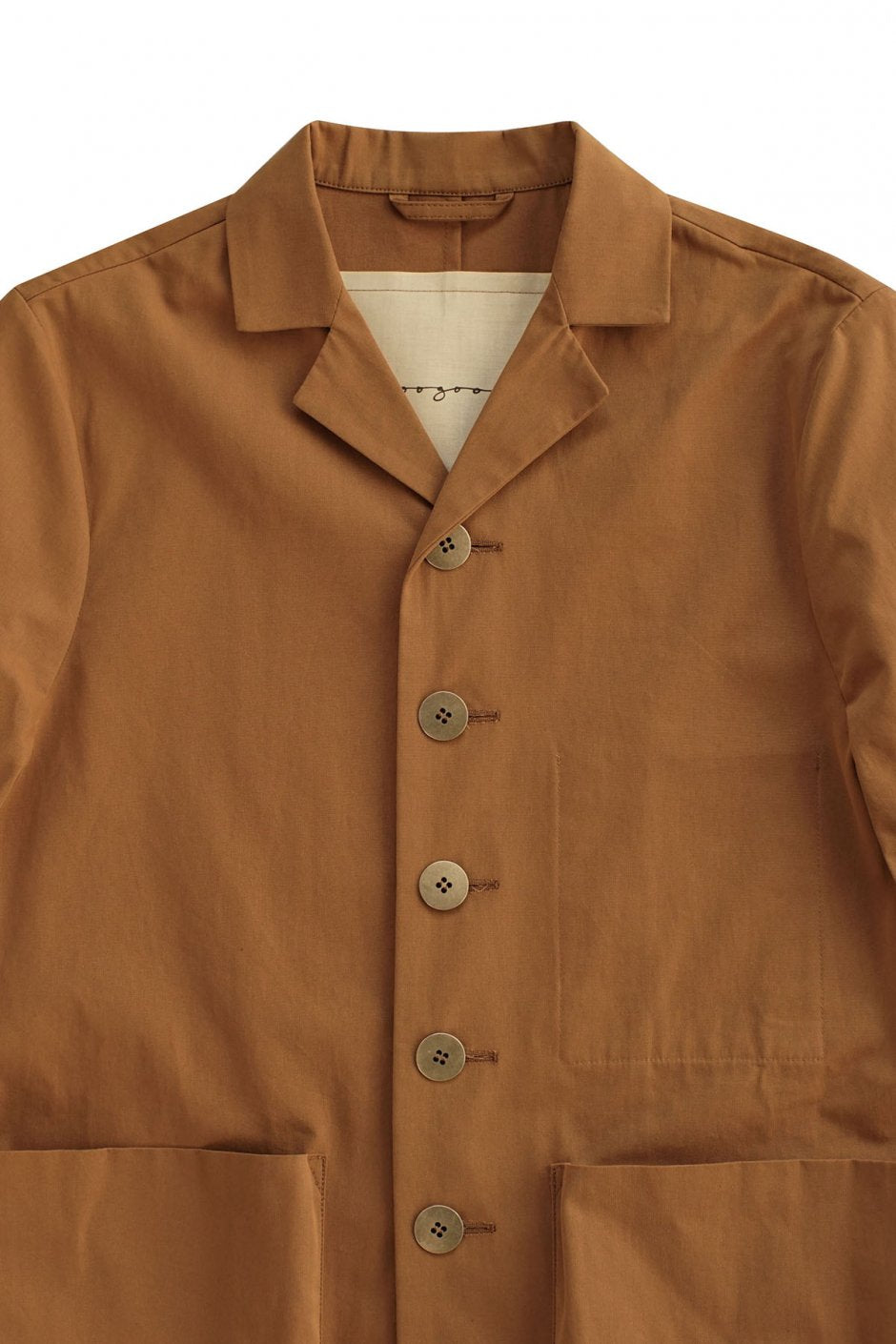 toogood - THE PHOTOGRAPHER JACKET - PLAIN COTTON - BOX BROWN