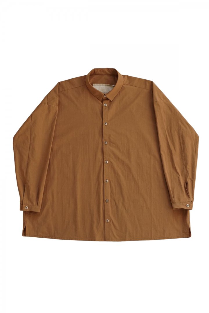 toogood - THE DRAUGHTSMAN SHIRT - COTTON PERCALE - BOX BROWN