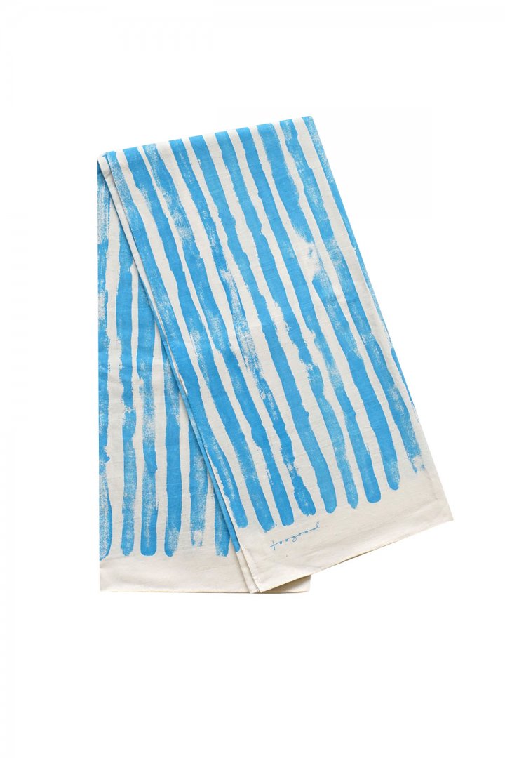 toogood - THE EXPLORER SCARF - TOOTHPASTE STRIPE - WATER