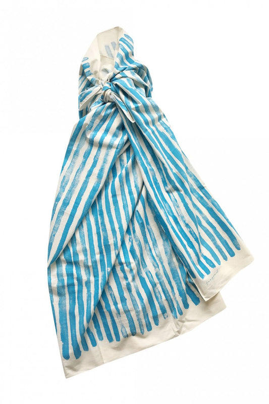 toogood - THE EXPLORER SCARF - TOOTHPASTE STRIPE - WATER