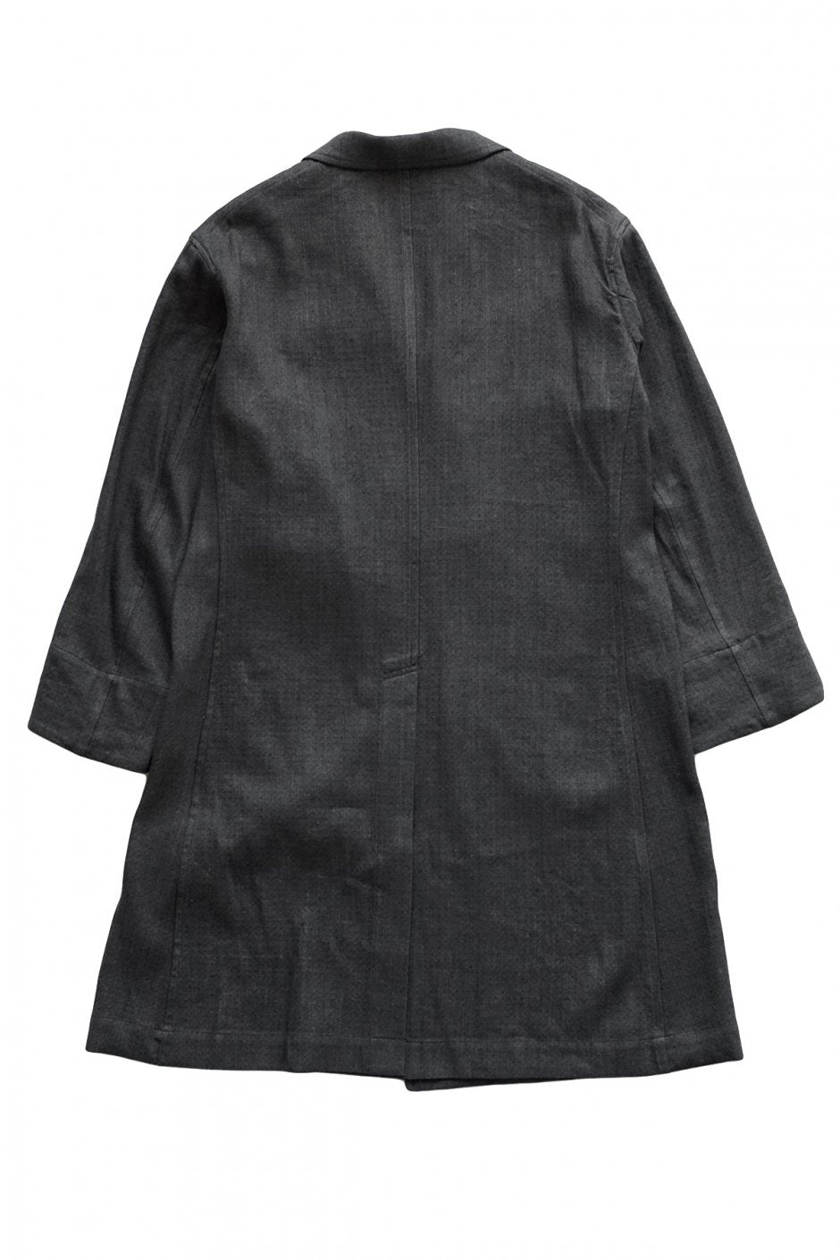 OLD JOE - DOUBLE BREASTED DUSTER COAT - BASKET HERRINGBONE