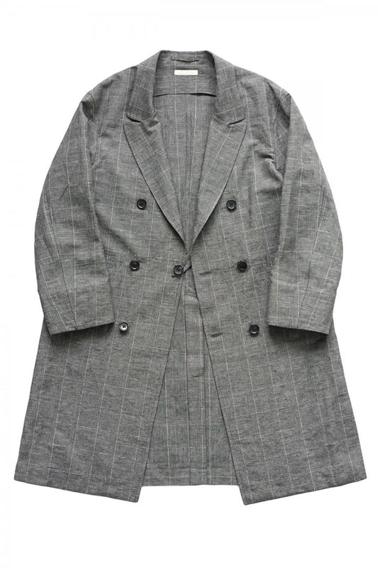 OLD JOE - DOUBLE BREASTED DUSTER COAT - GLEN CHECK