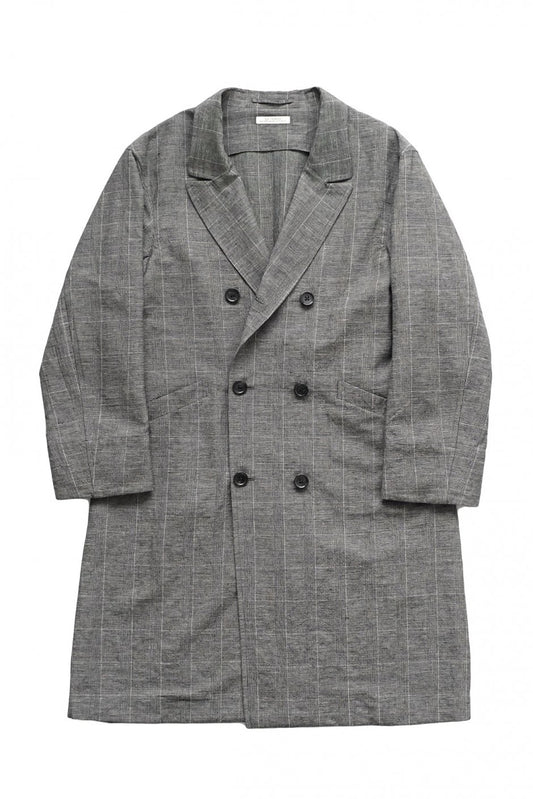 OLD JOE - DOUBLE BREASTED DUSTER COAT - GLEN CHECK