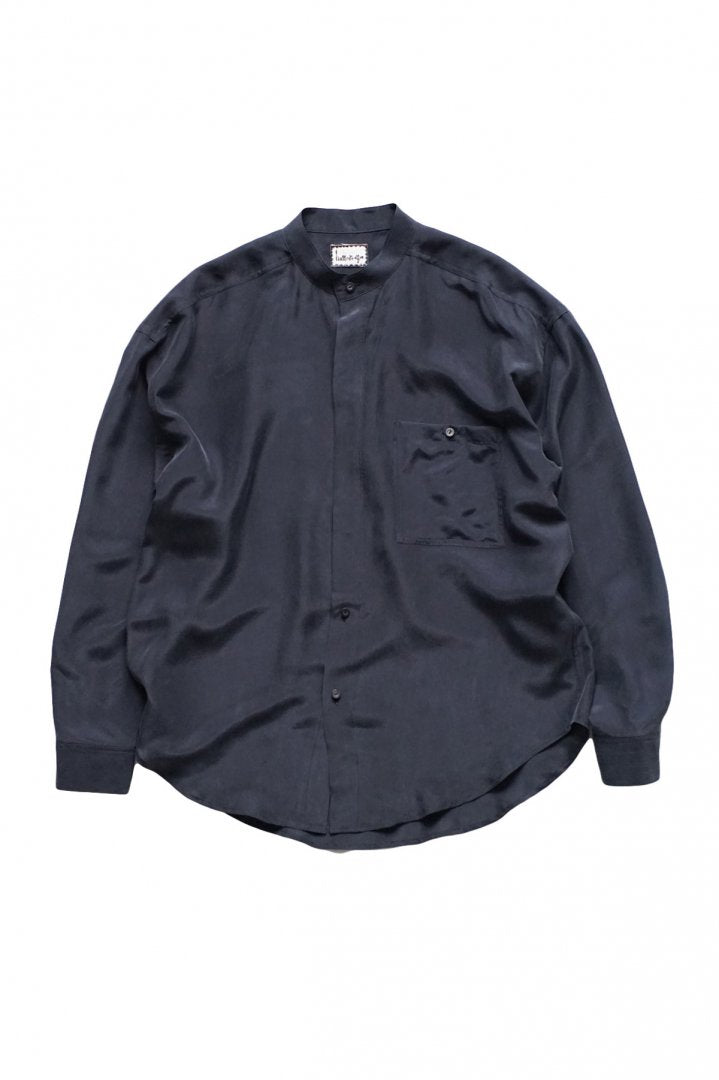 humoresque - MEN'S STAND COLLAR SHIRT - NAVY