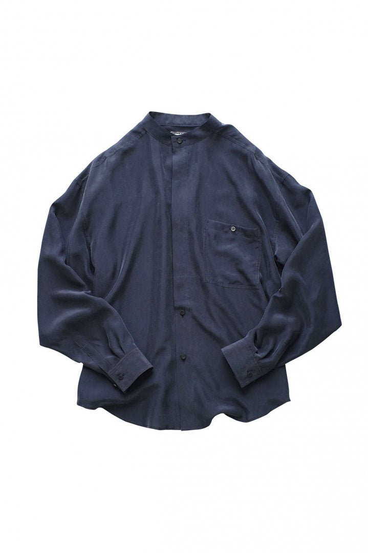 humoresque - MEN'S STAND COLLAR SHIRT - NAVY